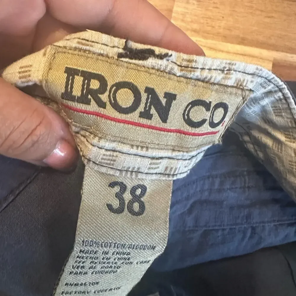 Iron Co Blue Cargo Shorts – Men’s 38